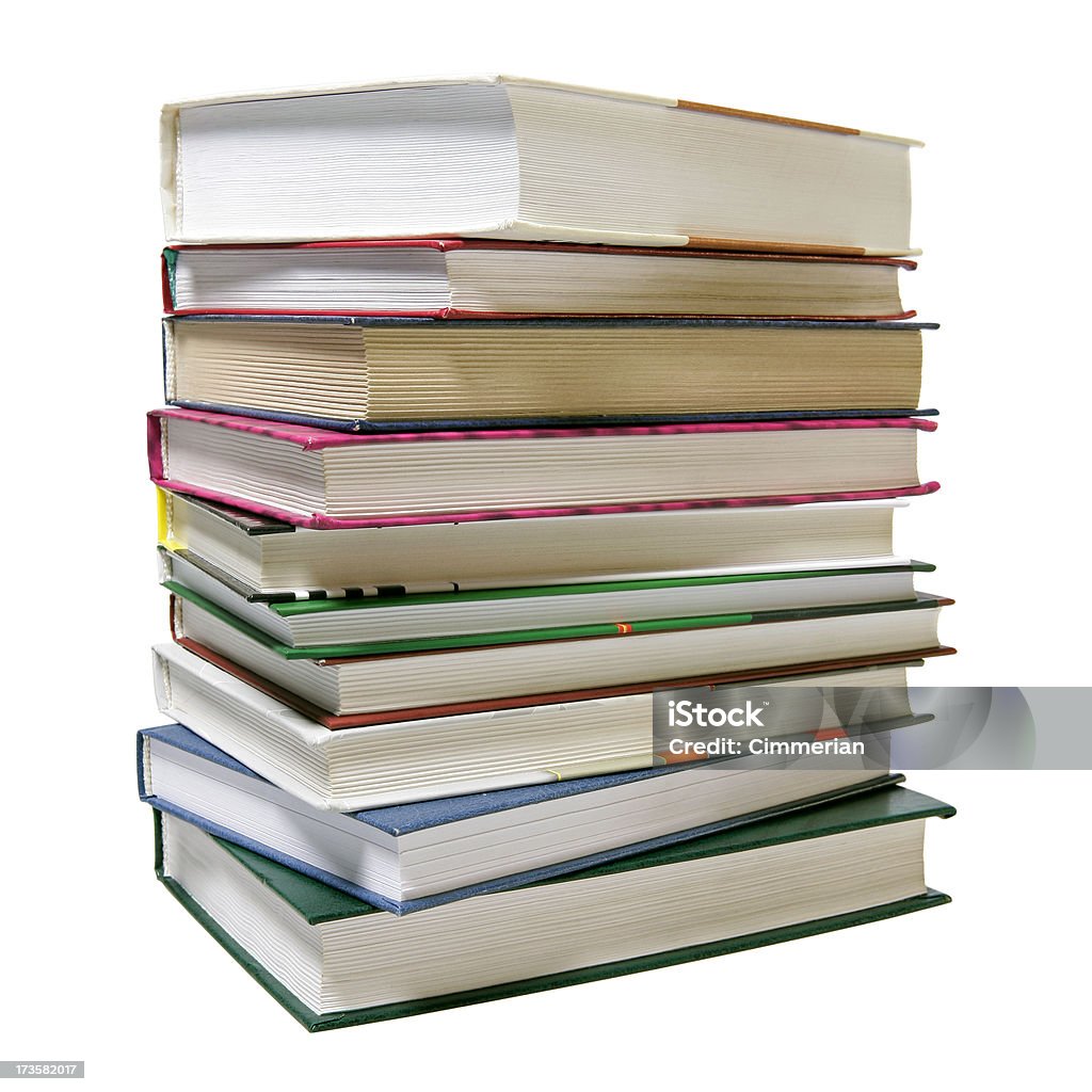 Pila di libri - Foto stock royalty-free di Ammucchiare