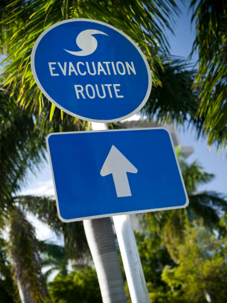 istock Evacuation Route sign in Florida 173582544