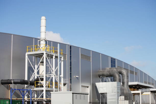 istock Shining New Modern Factory 173582720