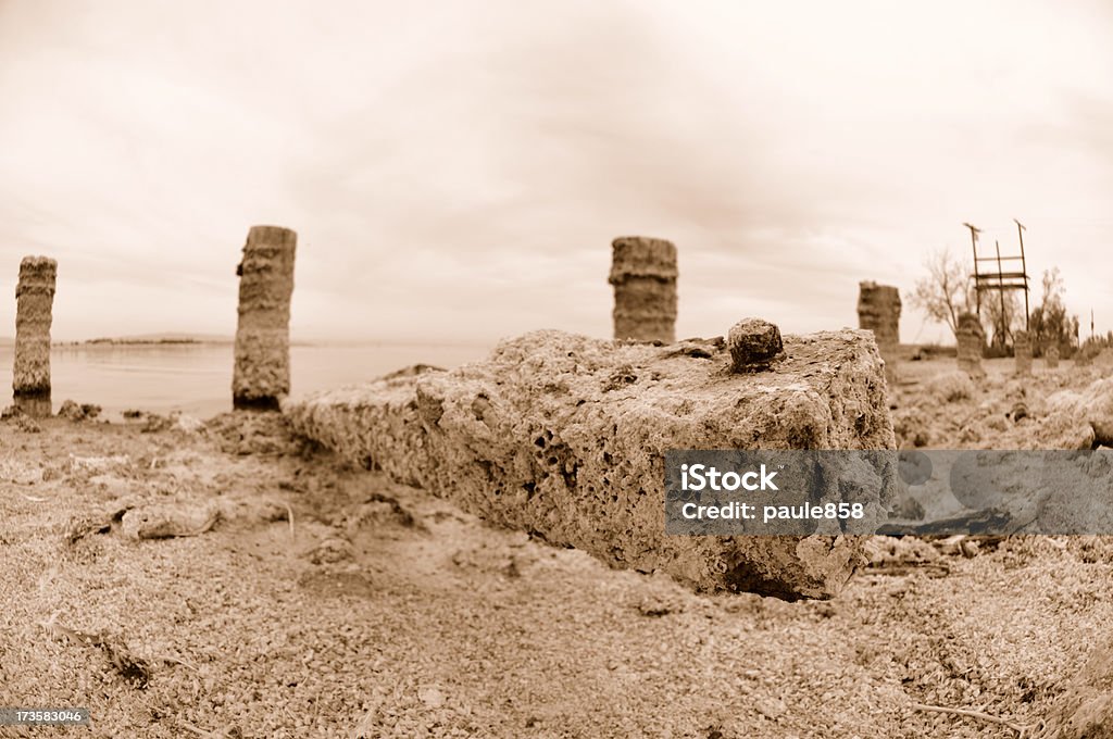 Panoramica di Salton - Foto stock royalty-free di Abbandonato