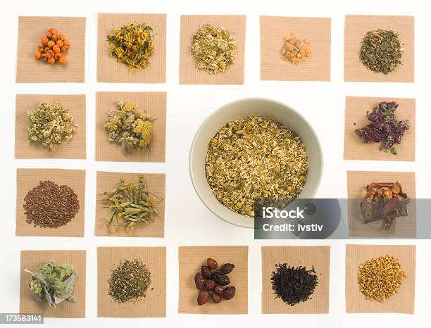 Medical Herbs Stock Photo - Download Image Now - Alternative Medicine, Basil, Bearberry
