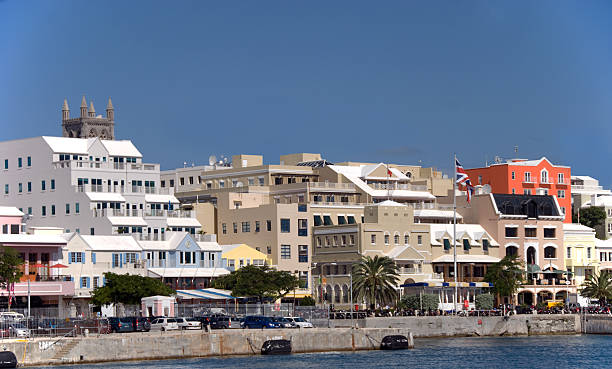 istock Hamilton, Bermuda waterfront and Main Street. 173583246