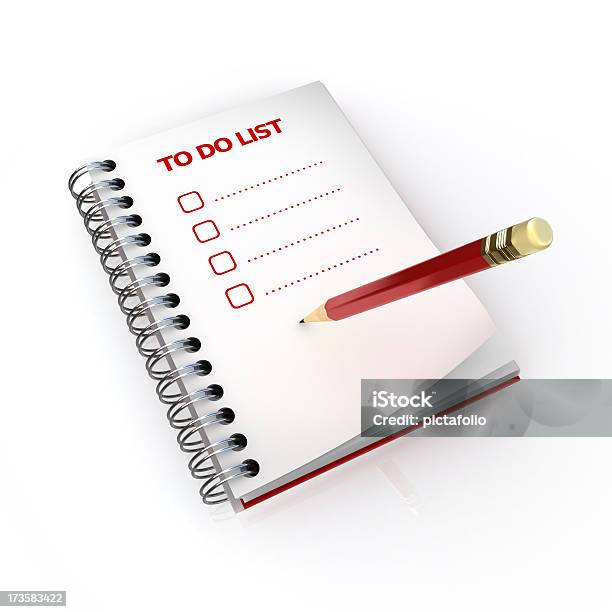 To Do List Stock Photo - Download Image Now - Examining, Personal Organizer, Book