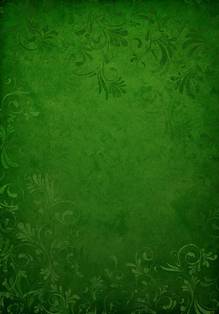 ilustrações de stock, clip art, desenhos animados e ícones de fundo floral verde escuro grunge - backgrounds textured textured effect green