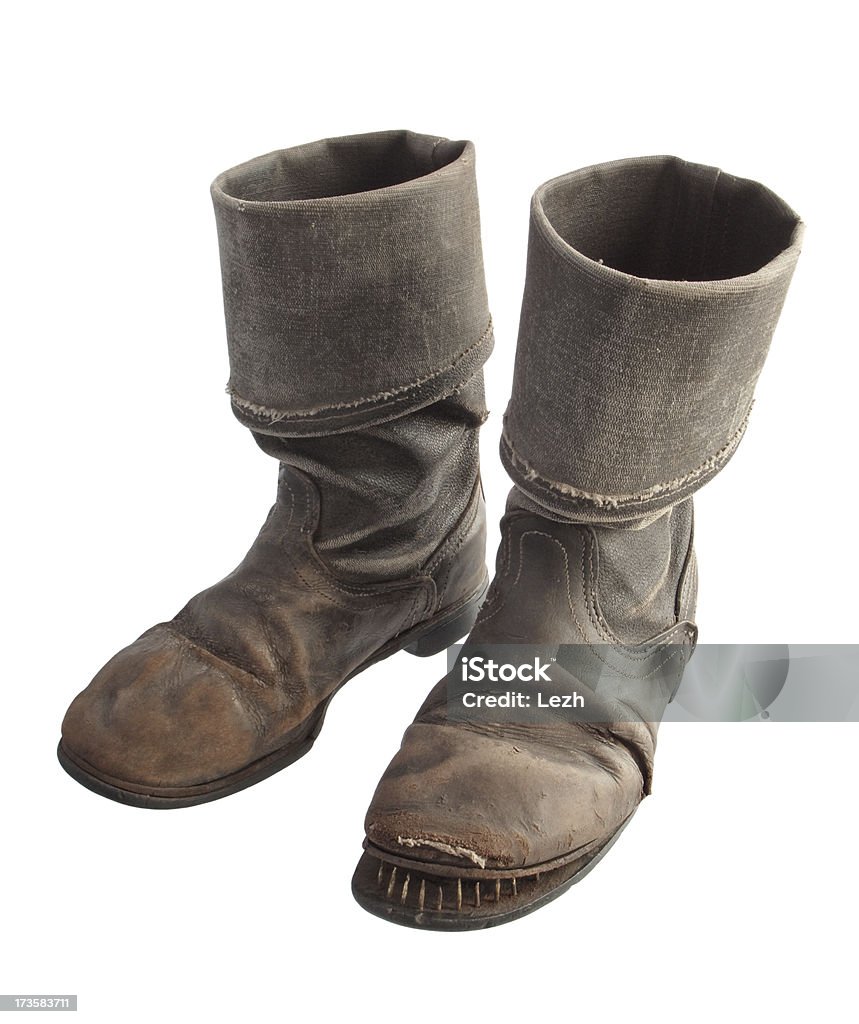 Antigua botas de cuero - Foto de stock de Accesorio personal libre de derechos