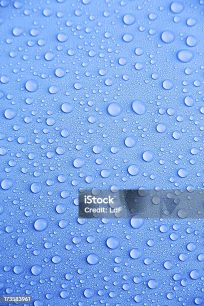 Drops Background Stock Photo - Download Image Now - Abstract, Backgrounds, Blue