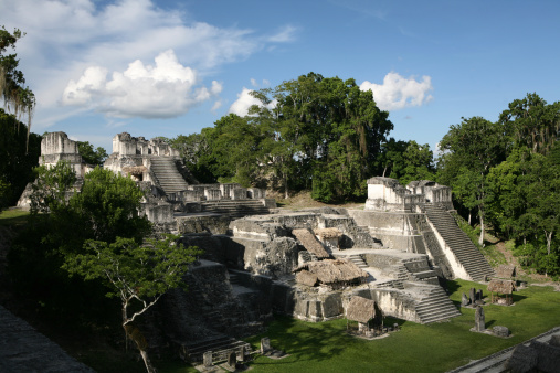 ruins of old precolumbian city Tikal