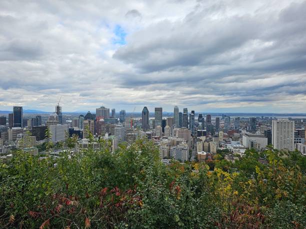 istock Montreal downtown skyscraper Mont Roya autumn fall Canada 1735849988