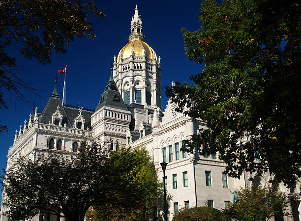 Connecticut Capitol #1 "The Capitol building of the state of Connecticut, in Hartford, viewed from the southeast. It is mixture of Gothic and French Renaissance styles.Some similar pictures from my portfolio:" american hartford gold reviews bbb rating stock pictures, royalty-free photos & images