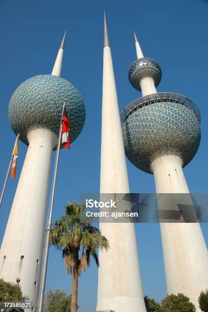 Kuwait Towers Foto de stock y más banco de imágenes de Ciudad de Kuwait - Ciudad de Kuwait, Kuwait, Monumento