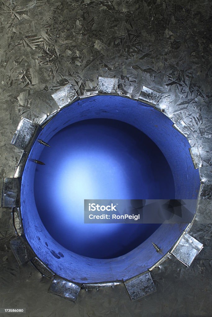 Provetta con tappo blu - Foto stock royalty-free di Attrezzatura