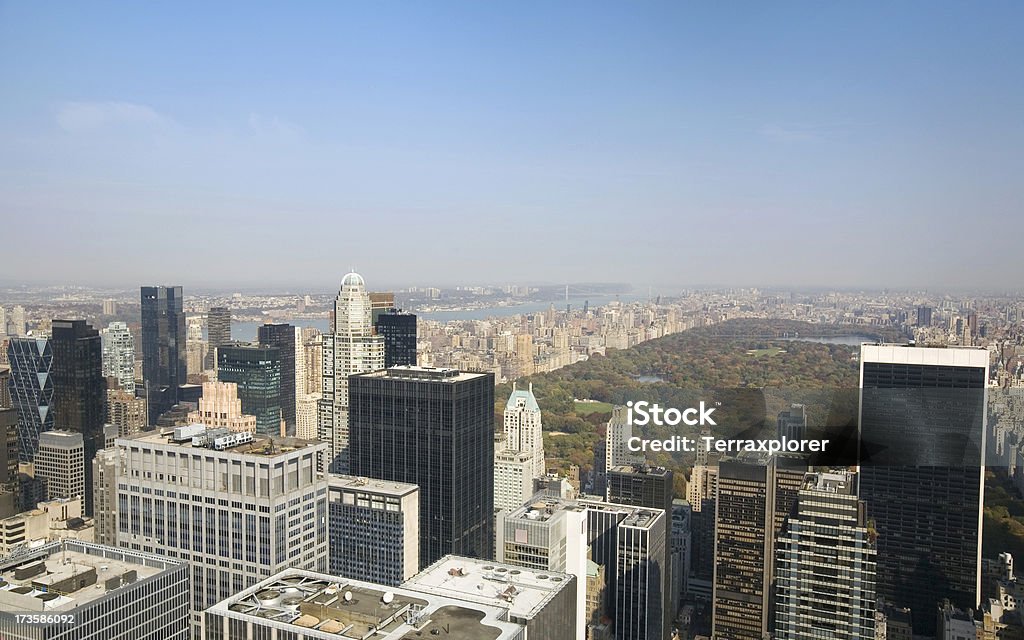 Skyline di Manhattan e Central Park - Foto stock royalty-free di Ambientazione esterna