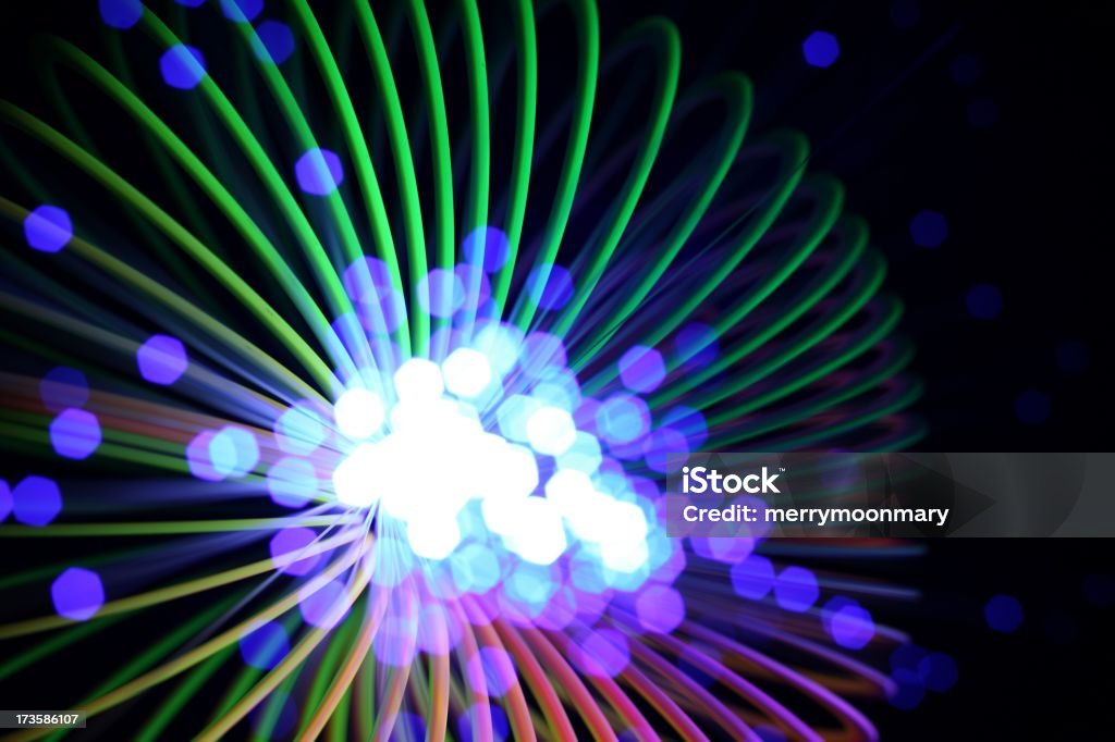 Spirale con bagliore di luci al Neon - Foto stock royalty-free di Candela magica