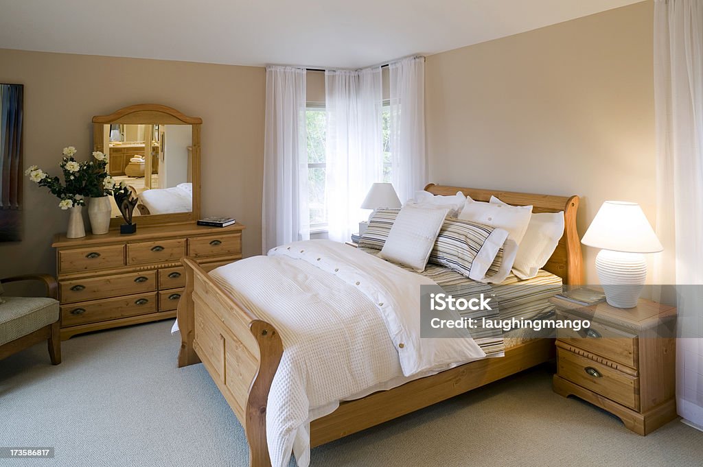 bed and breakfast bedroom Wood - Material Stock Photo