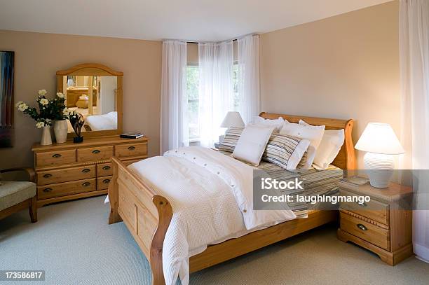 Bed And Breakfast Bedroom Stock Photo - Download Image Now - Wood - Material, Bedroom, Bed and Breakfast
