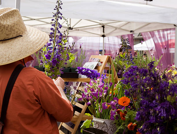 Acheter des fleurs sur le marché Farmers Market - Photo
