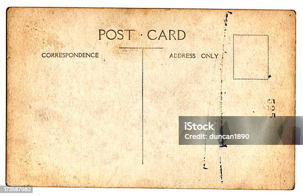 Grungy Old Postcard Stock Photo - Download Image Now - Abandoned, Abstract, Backgrounds