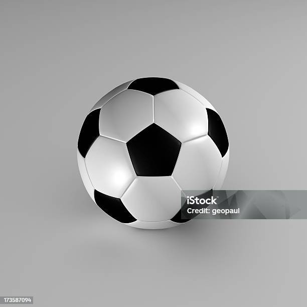 Soccer Ballprocesamiento De 3d Foto de stock y más banco de imágenes de Clip Art - Clip Art, Color - Tipo de imagen, Con textura