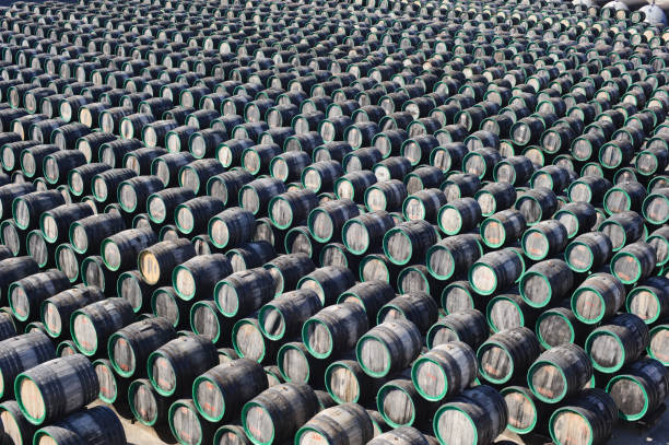 istock wine wooden barrels 173587626