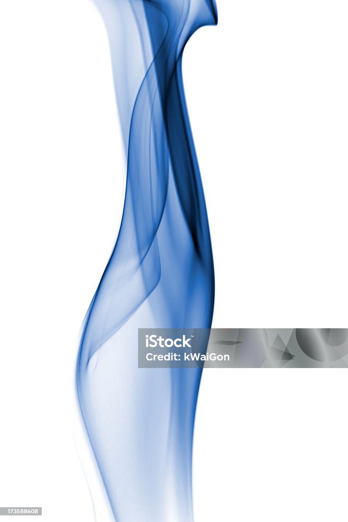Silky onda na Azul - Foto de stock de Abstrato royalty-free