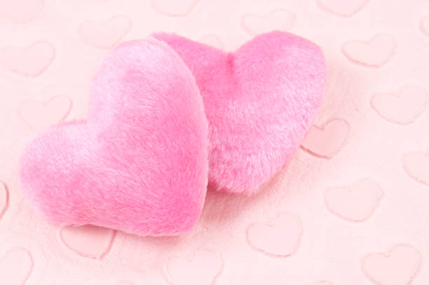istock Pair of Fuzzy Pink Hearts 173588647