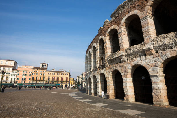 Bra Square in Verona stock photo