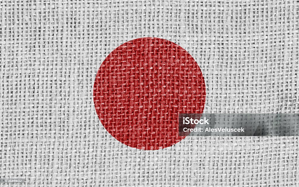 Flaga Japonii - Zbiór zdjęć royalty-free (Bez ludzi)