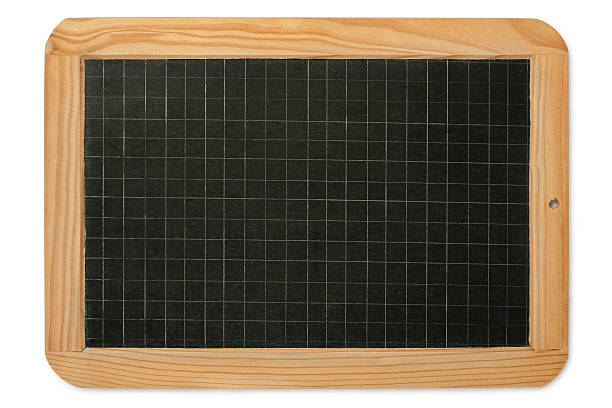 Blank chalk board stock photo
