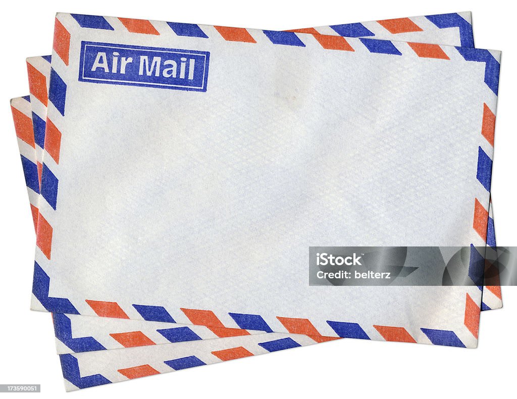 Air mail enveloppes - Photo de Bleu libre de droits