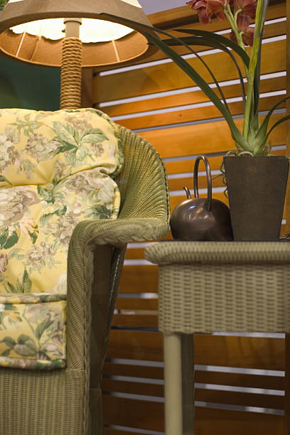 istock Rattan Chair and Table 173590190