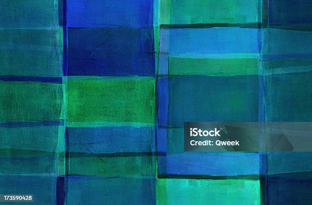 Luminoso Blu E Verde Rettangoli - Fotografie stock e altre immagini di Arte - Arte, Arte, Cultura e Spettacolo, Arti e mestieri