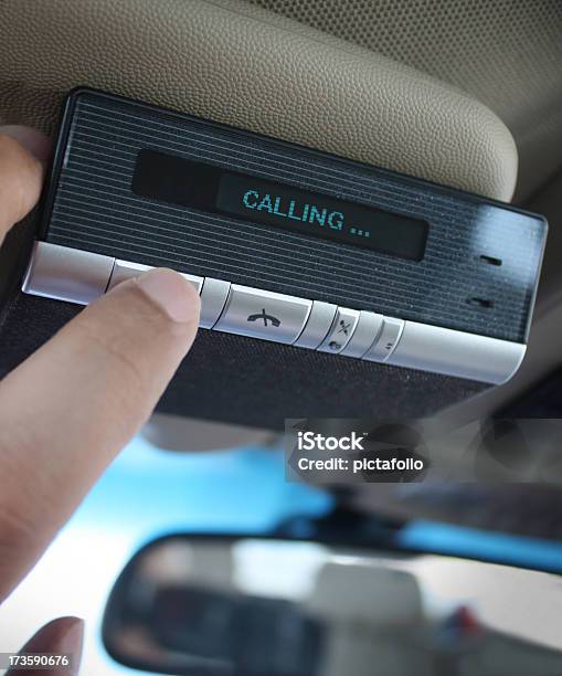 Hands Free Car Kit Stock Photo - Download Image Now - Bluetooth, Car, Car Phone