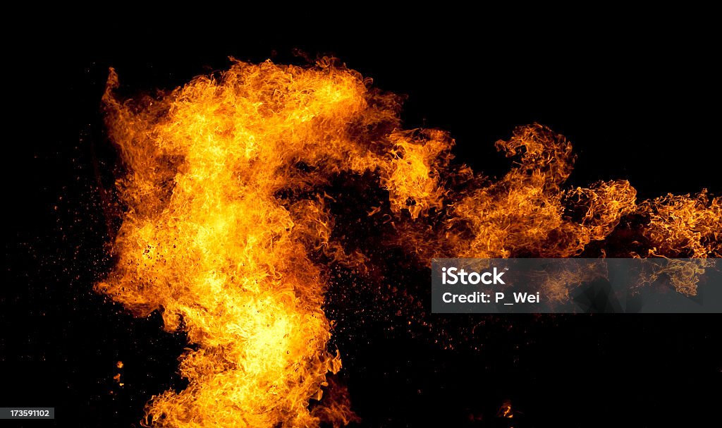 Palla di fuoco - Foto stock royalty-free di Arancione