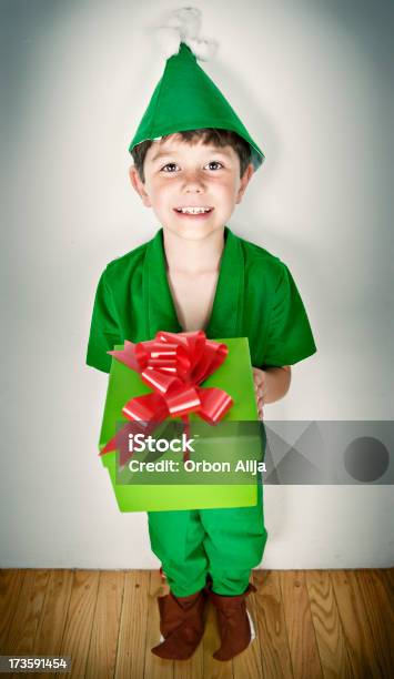 Elf Natal - Fotografias de stock e mais imagens de Chapéu - Chapéu, Chapéu do Pai Natal, Cor verde