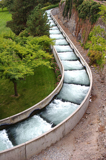 istock Modern Fish Ladder Around High Dam 173591510