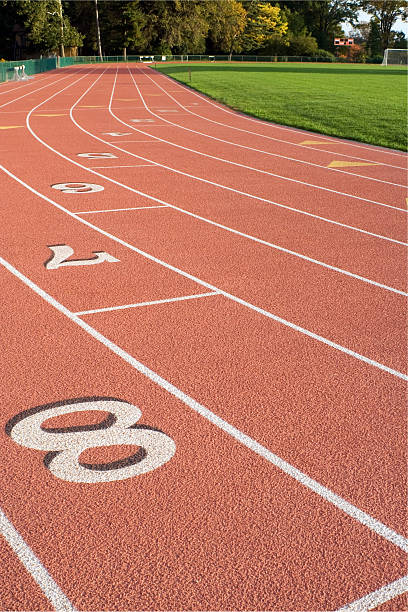 istock Stadium tracks at college campus 173591512