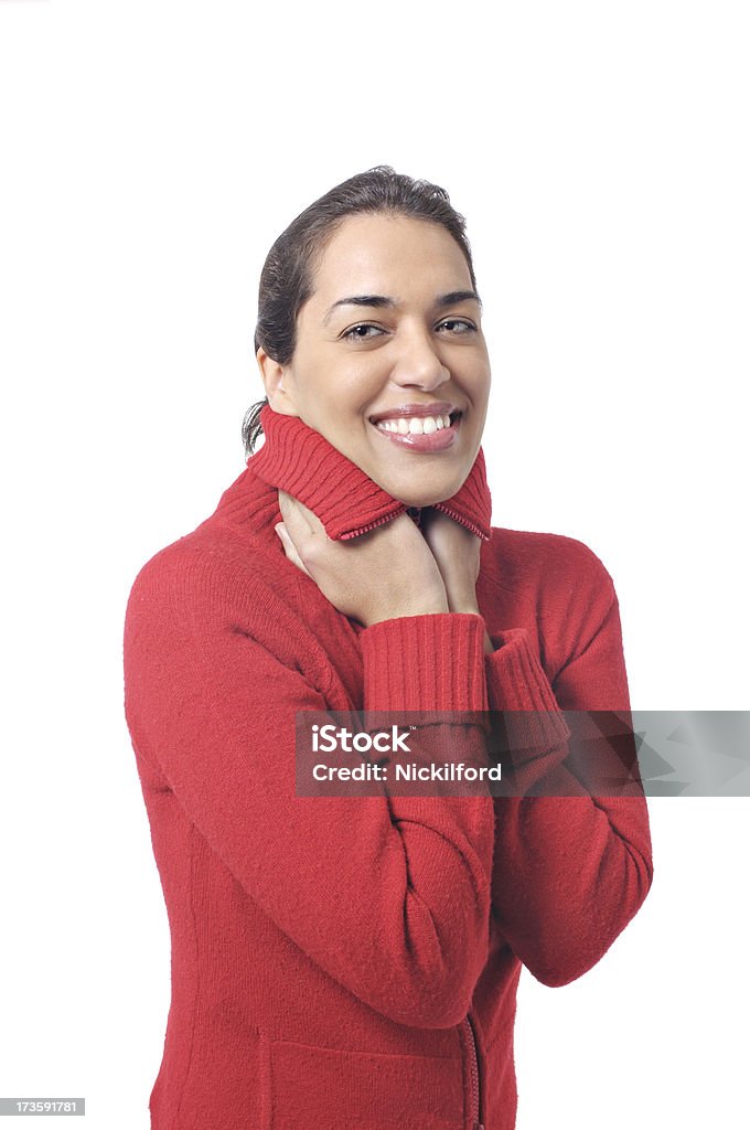 Attractive young woman "Young attractive young woman, isolated on a white background." Adult Stock Photo