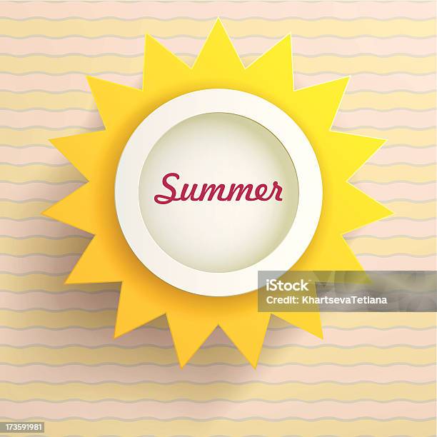 Sun Tło Lato Tle - Stockowe grafiki wektorowe i więcej obrazów Abstrakcja - Abstrakcja, Błyszczący, Dekoracja