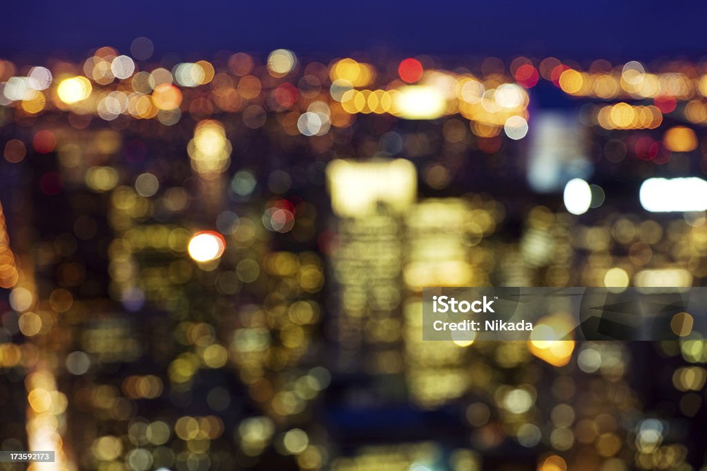 Defocussed luzes da cidade - Foto de stock de New York City royalty-free