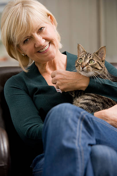 istock Cat and Woman 173592228