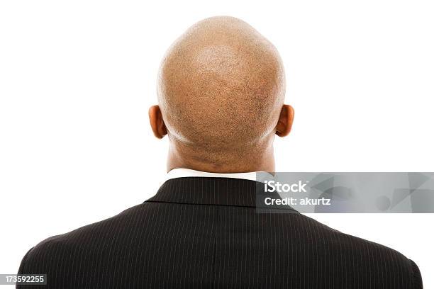 Ältere African American Business Mann Bald Head Hinter Suit Stockfoto und mehr Bilder von Hinterkopf
