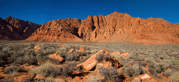 Red rock hills near the Kayenta Community in Utah