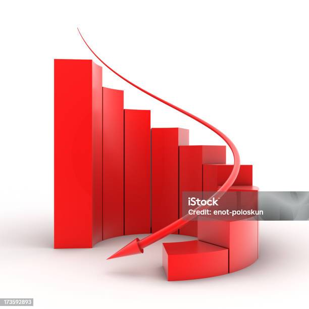 Bar Graph Stock Photo - Download Image Now - Arrow Symbol, Spiral, Activity