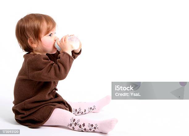 Baby With Bottle Stock Photo - Download Image Now - Baby - Human Age, Baby Bottle, Drinking