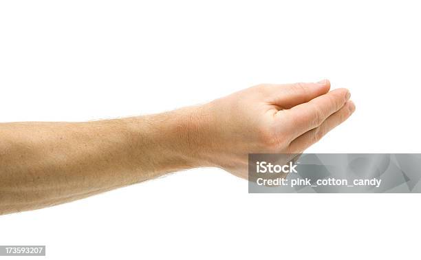 Pinching Under Stock Photo - Download Image Now - Males, Right Handed, Adult