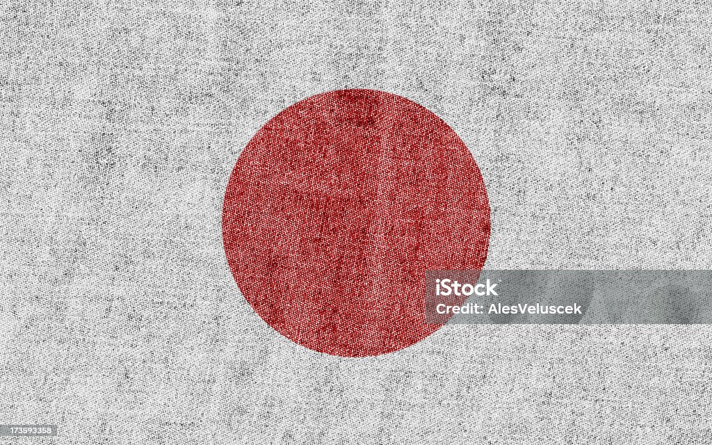 Flaga Japonii - Zbiór zdjęć royalty-free (Bez ludzi)