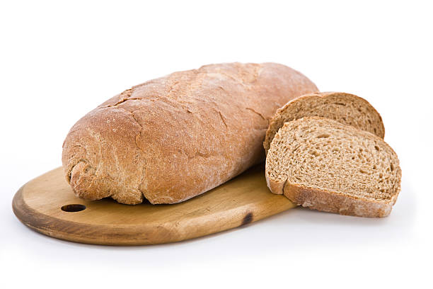 Fresh wheat bread stock photo