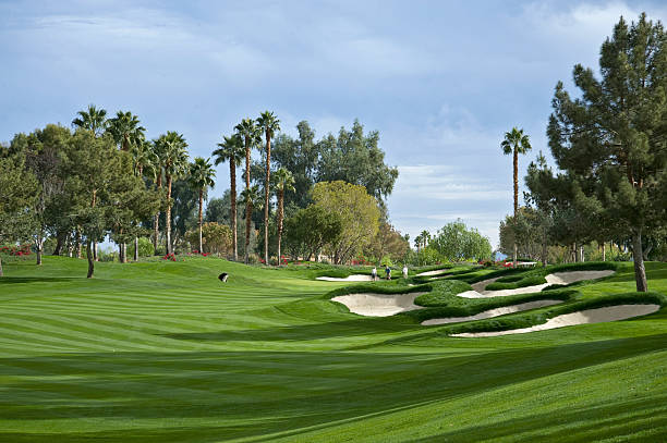 Golf Venue Landscaped Golf Course in Indian Wells (Coachella Valley)California... coachella people stock pictures, royalty-free photos & images