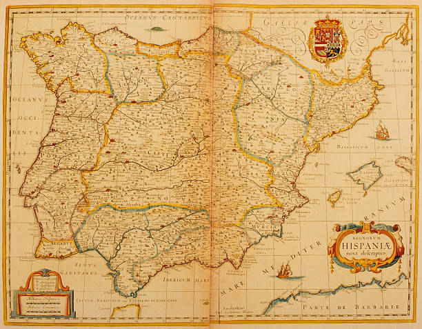 illustrations, cliparts, dessins animés et icônes de carte de l'espagne - castile and leon