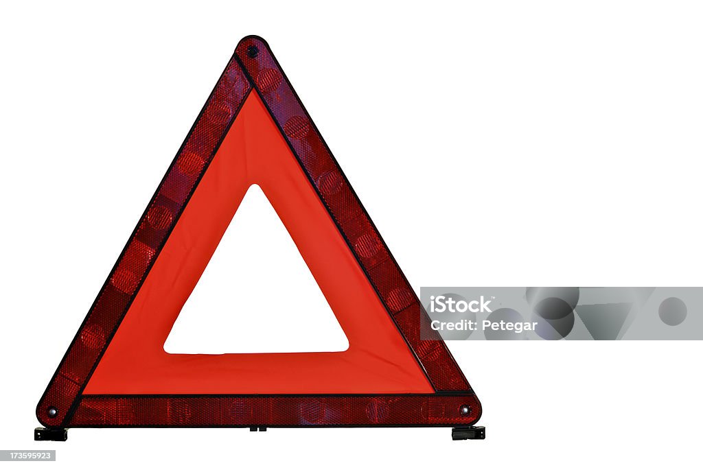 Triângulo de advertência vermelho - Royalty-free Figura para recortar Foto de stock